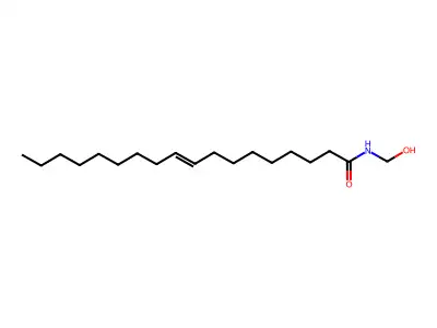 9-Octadecenamide, N-(hydroxymethyl)- structure