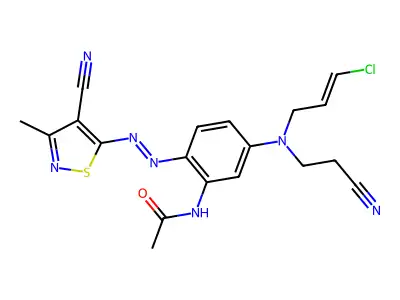 C19H18ClN7OS structure