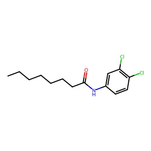 3,4-Dichlorophenyloctanamide structure