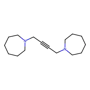 1-(4-(1-Azepanyl)-2-butynyl)azepane structure