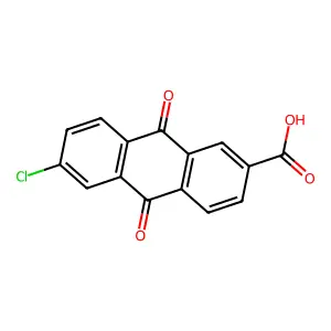 2-Anthracenecarboxylic acid, 6-chloro-9,10-dihydro-9,10-dioxo- structure