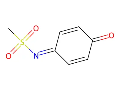 N-(4-oxocyclohexa-2,5-dien-1-ylidene)methanesulfonamide structure