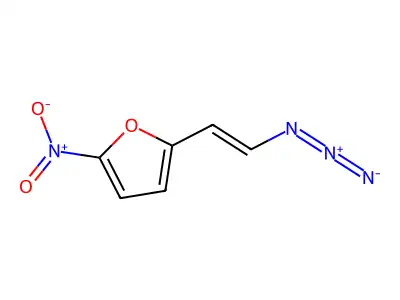 2-(5-Nitro-2-furyl)vinyl azide structure