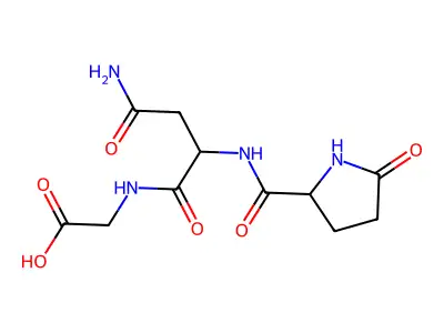 5-Oxoprolylasparaginylglycine structure