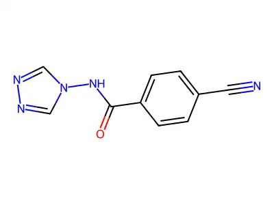 4-cyano-N-(1,2,4-triazol-4-yl)benzamide structure