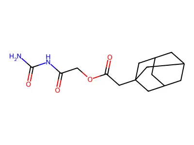 [2-(Carbamoylamino)-2-oxoethyl] 2-(1-adamantyl)acetate structure