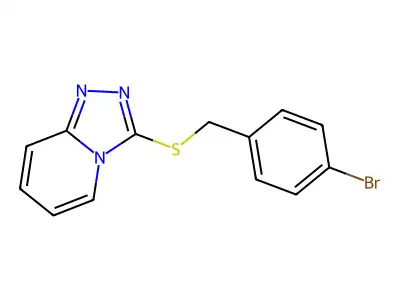 3-((4-Bromobenzyl)thio)-[1,2,4]triazolo[4,3-a]pyridine structure
