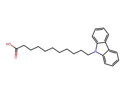 11-(9-Carbazolyl)undecanoic acid structure