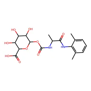 tocainide carbamoyl O-beta-glucuronide structure