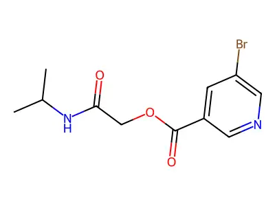 [(Propan-2-yl)carbamoyl]methyl 5-bromopyridine-3-carboxylate structure