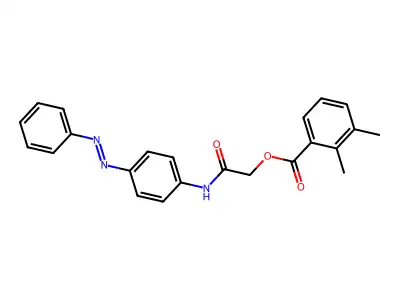 [2-oxo-2-(4-phenyldiazenylanilino)ethyl] 2,3-dimethylbenzoate structure