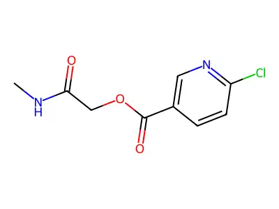 (Methylcarbamoyl)methyl 6-chloropyridine-3-carboxylate structure