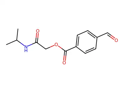 [2-Oxo-2-(propan-2-ylamino)ethyl] 4-formylbenzoate structure