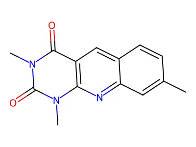 1,3,8-Trimethylpyrimido[4,5-b]quinoline-2,4-dione structure
