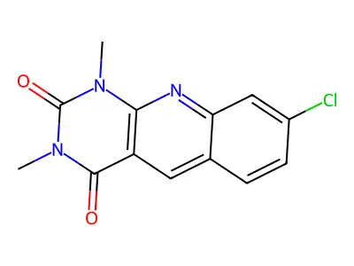 8-Chloro-1,3-dimethyl-1,2,3,4-tetrahydropyrimido[4,5-b]quinoline-2,4-dione structure