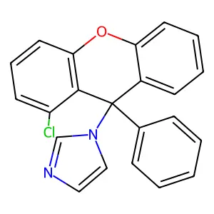 1H-Imidazole, 1-(1-chloro-9-phenyl-9H-xanthen-9-yl)- structure