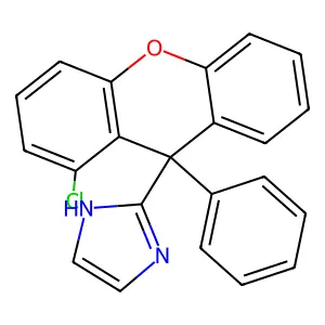 1H-Imidazole, 2-(1-chloro-9-phenyl-9H-xanthen-9-yl)- structure