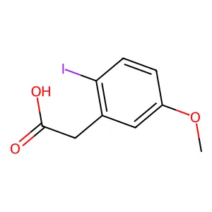 2-(2-Iodo-5-methoxyphenyl)acetic acid structure