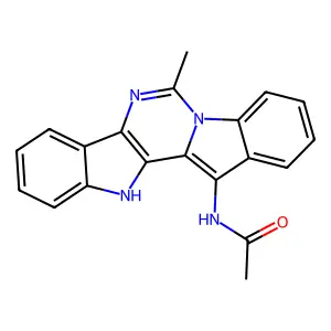 Acetamide, N-(7-methyl-13-diindolo[1,2-c:2,3-E]pyrimidinyl)- structure