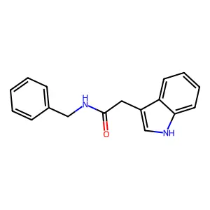 N-Benzyl-2-(1H-indol-3-YL)-acetamide structure