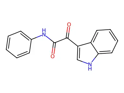 2-(1H-indol-3-yl)-2-oxo-N-phenylacetamide structure