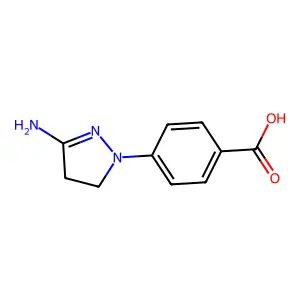 4-(3-Amino-4,5-dihydro-1H-pyrazol-1-yl)benzoic acid structure
