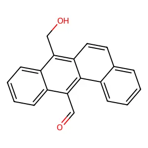 Benz(a)anthracene-12-carboxaldehyde, 7-(hydroxymethyl)- structure
