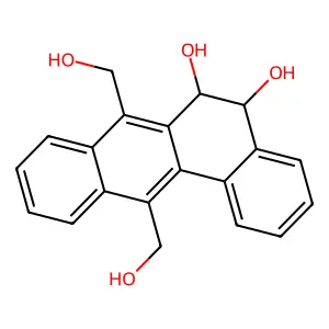 Benz(a)anthracene-7,12-dimethanol, 5,6-dihydro-5,6-dihydroxy-, trans- structure