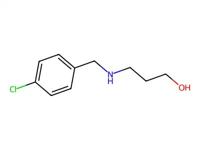 3-{[(4-Chlorophenyl)methyl]amino}propan-1-ol structure