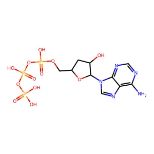 3'-脱氧腺苷5'-(四氢三磷酸酯) structure