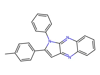 1H-Pyrrolo(2,3-b)quinoxaline, 2-(4-methylphenyl)-1-phenyl- structure