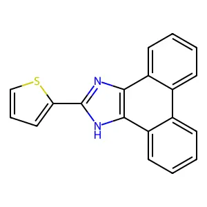 2-(2-thienyl)-1H-phenanthro[9,10-d]imidazole structure