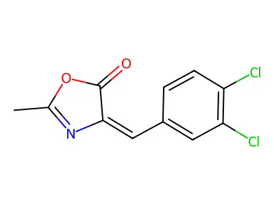 5(4H)-Oxazolone, 4-[(3,4-dichlorophenyl)methylene]-2-methyl- structure