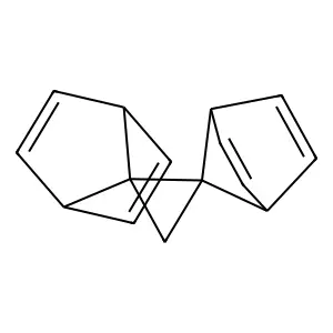 (Dispiro(bicyclo(2.2.1)hepta-2,5-diene-7,1'- cyclopropane-2',7''-bicyclo(2.2.1)hepta(2,5)diene)) structure