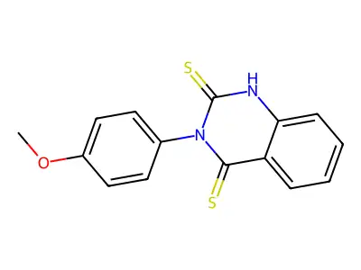 3-(4-methoxyphenyl)quinazoline-2,4(1H,3H)-dithione structure
