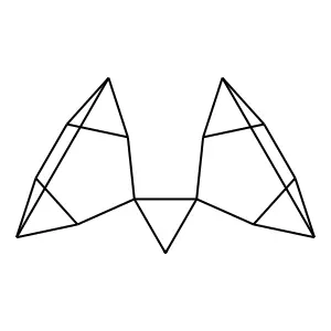 (Dispiro(tetracyclo(3.2.0.02,7.04,6)heptane-3,1'-cyclopropane-2',3''-tetracyclo(3.2.0.02,7.04,6)heptane) structure