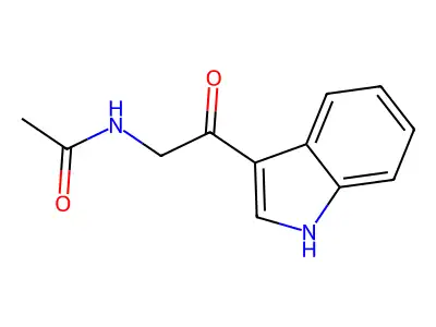 N-acetyl-beta-oxotryptamine structure
