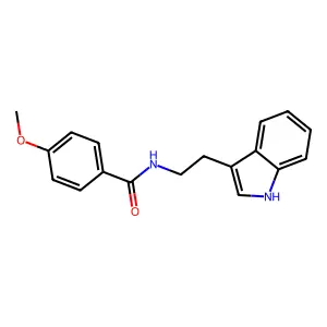 N-[2-(1H-indol-3-yl)ethyl]-4-methoxybenzamide structure