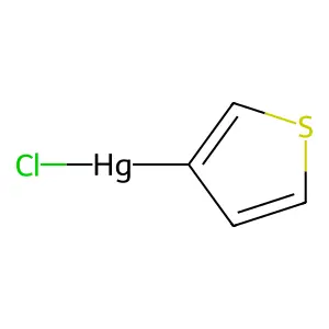 Mercury, chloro-3-thienyl- structure