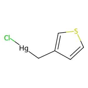 Mercury, chloro(3-thienylmethyl)- structure