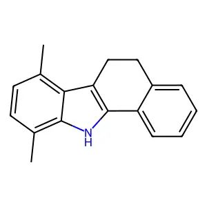 7,10-dimethyl-6,11-dihydro-5H-benzo[a]carbazole structure