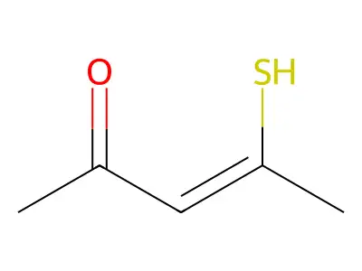 4-Sulfanylpent-3-en-2-one structure