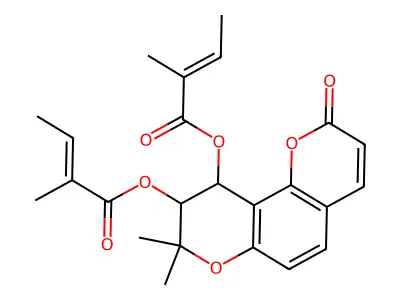 Praeruptorin B structure