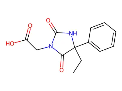 2-(4-Ethyl-2,5-dioxo-4-phenylimidazolidin-1-yl)acetic acid structure