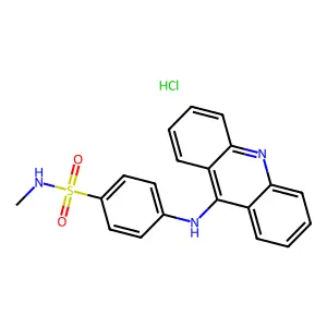 Sulfanilamide, N(sup 4)-9-acridinyl-N(sup 1)-methyl-, hydrochloride structure