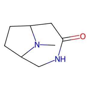 9-Methyl-3,9-diazabicyclo(4.2.1)nonan-4-one structure