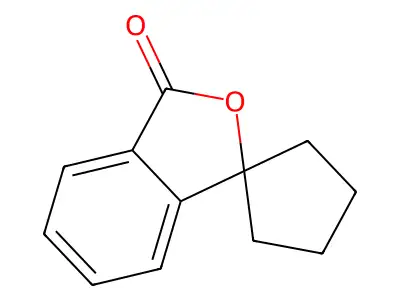 Spiro(cyclopentane-1,1'(3'H)-isobenzofuran)-3'-one structure