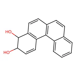 Benzo(c)phenanthrene 3,4-dihydrodiol structure