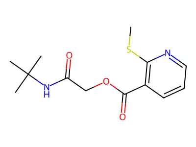 2-(tert-Butylamino)-2-oxoethyl 2-(methylthio)nicotinate structure