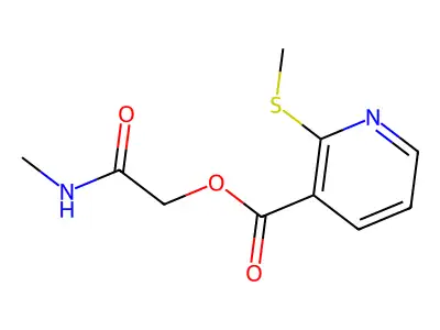 2-(Methylamino)-2-oxoethyl 2-(methylthio)nicotinate structure